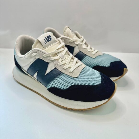 New Balance 237 Black & Mint Colourblock Sneakers US 8.5 - Picture 3 of 8